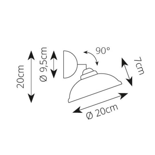 country mediteransky stylovy keramicky nastenny bodovy reflektor nastavitelny haly obyvacka dierkovany elegantny tienidlo zavesny maly nastenny luster vintage country jedalen kuchyna osvetlenie vidiek provensalsky.jpg